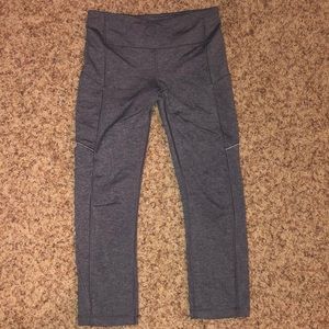 Gray Lulu Lemon workout pants